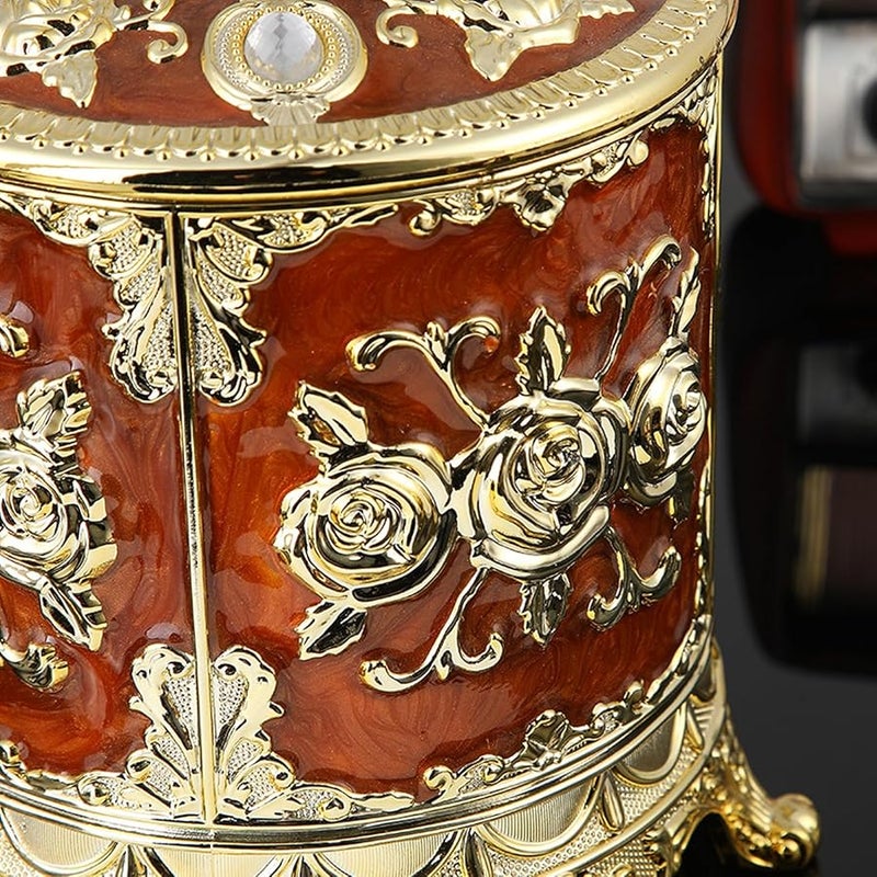 حاوية أنيقة مطلية بالمينا لعلبة المناديل لغرفة المعيشة ومنطقة تناول الطعام ومنظم سطح المطبخ اللون أ - Image 5